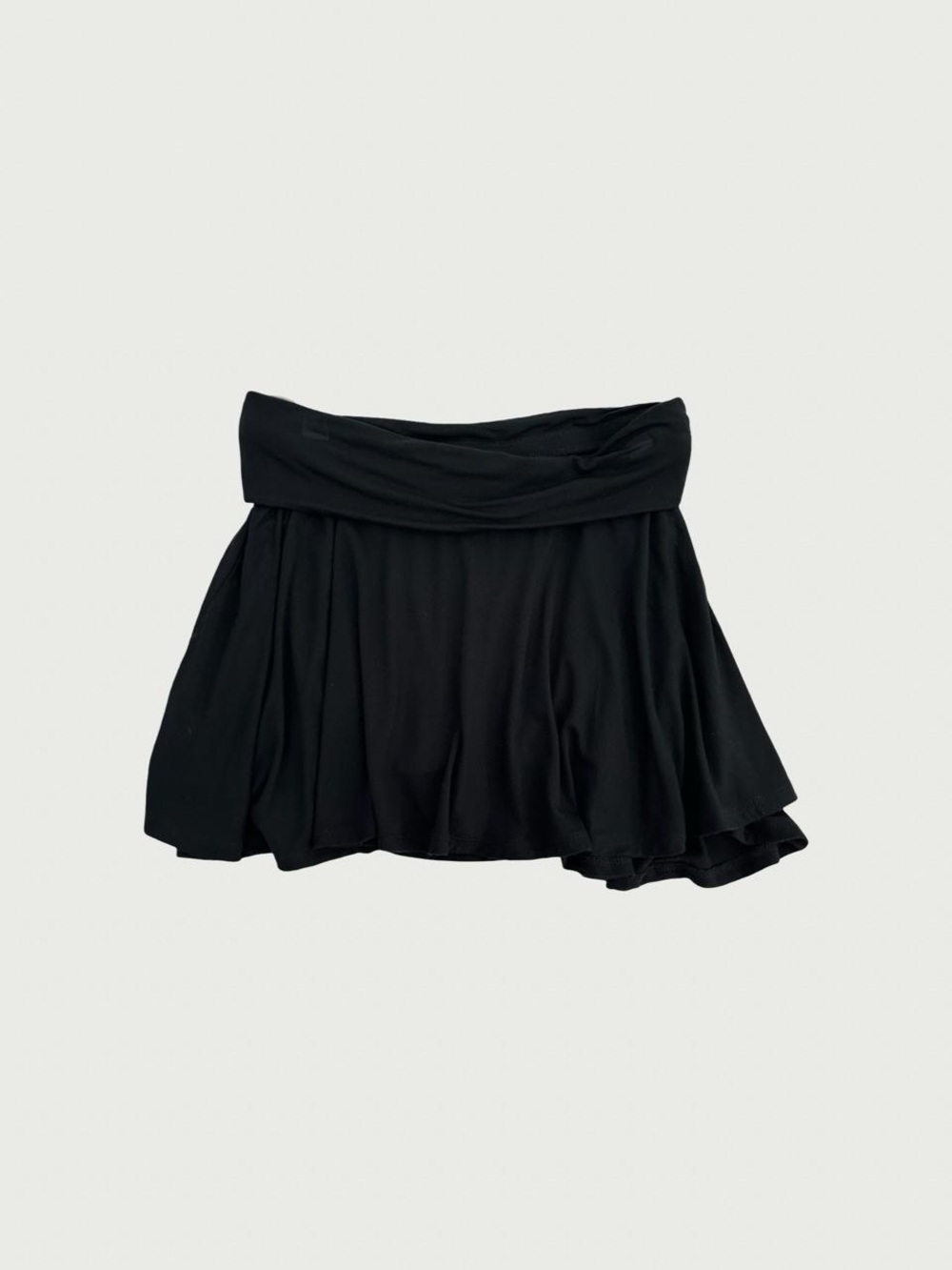 Fold Down Waist Mini Skort